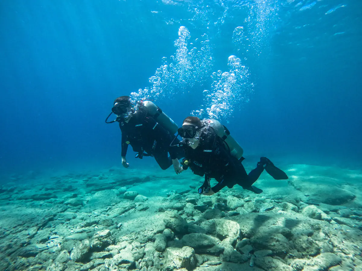 try scuba diving in crete